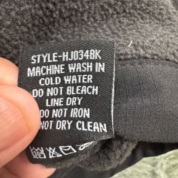 Hooey Mens Performance Tech Black Fleece Full Zip Jacket Size L - Picture 7 of 14